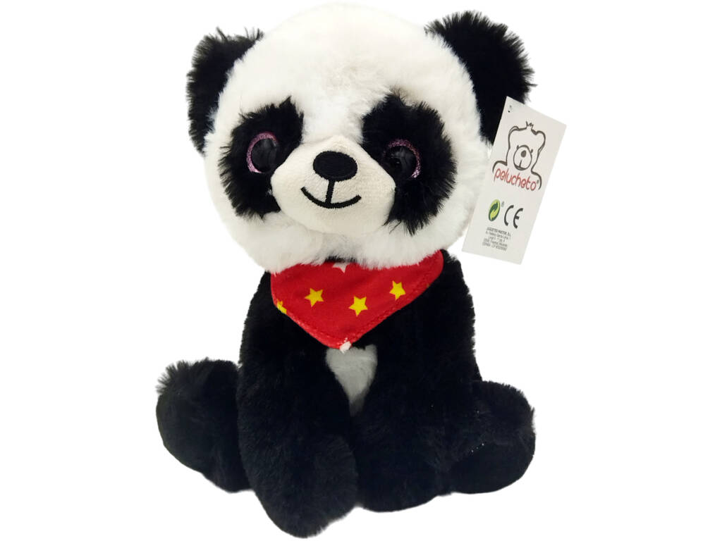 Peluche 20 cm Urso Panda com Lenço