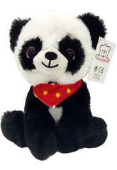 imagen Peluche 20 cm Oso Panda con Pañuelo