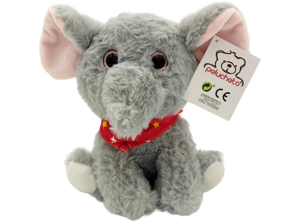 Peluche 20 cm Elefante com Lenço