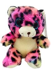 imagen Peluche 14 cm Leopardo Fúcsia