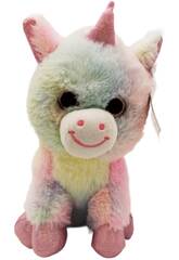 imagen Peluche 22 cm Olhos Brilhantes Unicórnio