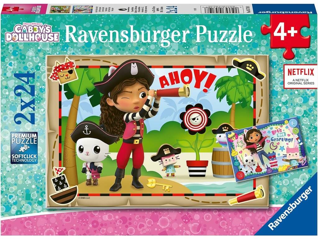 Gabbys Puppenhaus-Puzzle 2x24 Teile Ravensburger 5710