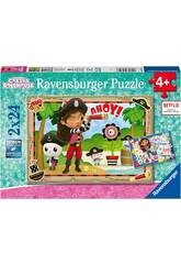 Puzzle La Casa de Muecas de Gabby 2x24 Piezas Ravensburger 5710