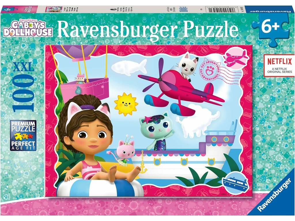 Puzzle XXL Gabby's Dollhouse 100 pezzi di Ravensburger 12001053 1