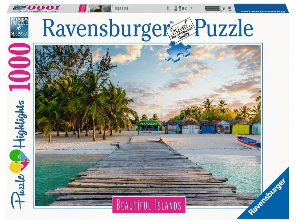 Puzzle 1000 pezzi Isola dei Caraibi Ravensburger 16912