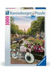 Puzzle 1000 Bicicletas En Amsterdam de Ravensburger 17596