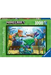 Puzzle 1000 pezzi Minecraft Mosaico Ravensburger 17187