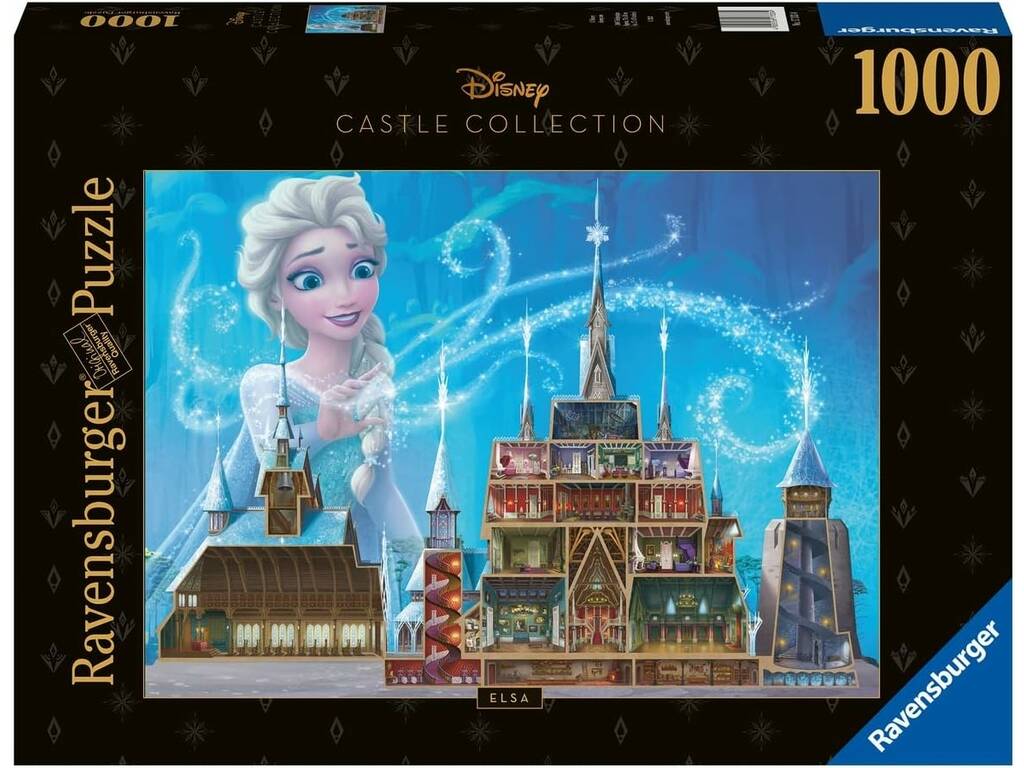 Puzzle 1000 pezzi Disney Castles Collection Elsa Ravensburger 17333