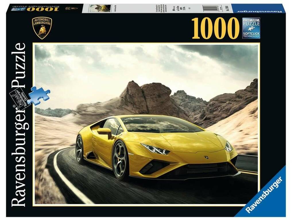 Puzzle 1000 pezzi Lamborghini Huracan Evo Rwd di Ravensburger 17186