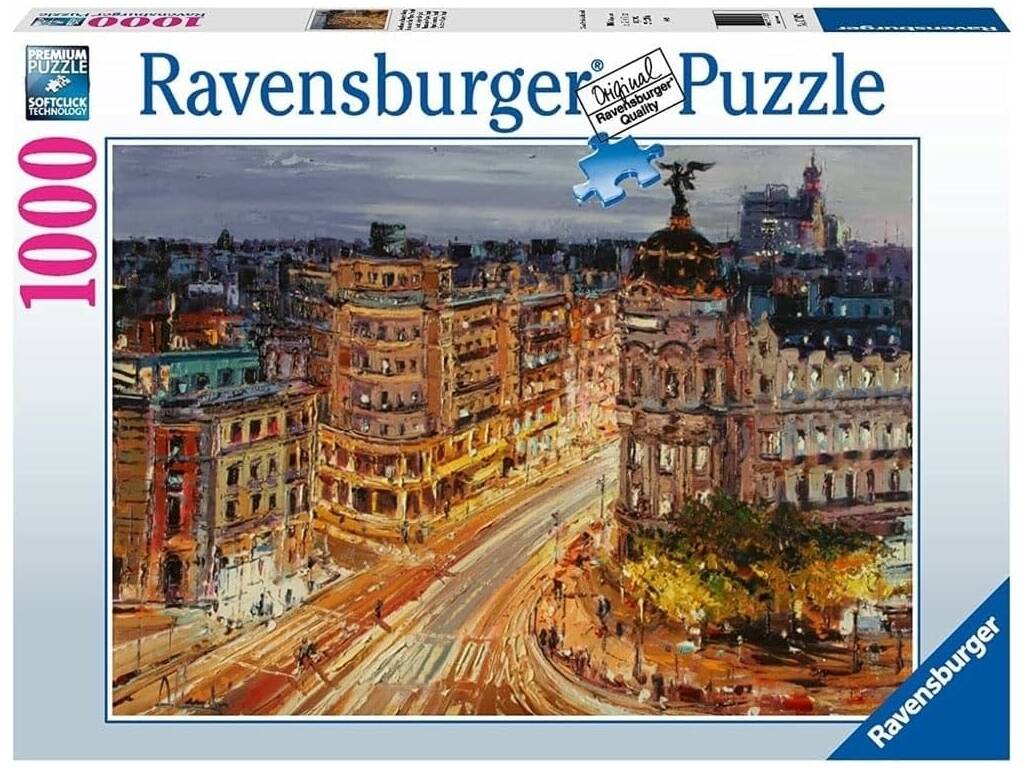 Puzzle 1.000 Teile Madrid La Gran Vía von Ravensburger 17325