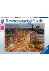 Puzzle 1.000 Piezas Madrid La Gran Va de Ravensburger 17325