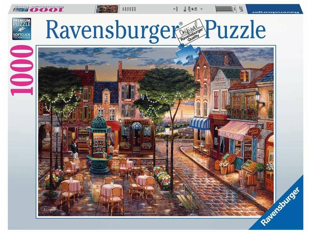 Puzzle 1000 Pezzi Per Adulti: Veduta Di Parigi Con Torre Eiffel, Dimensioni Finali 71x51 Cm, Ecologico, Idea Regalo