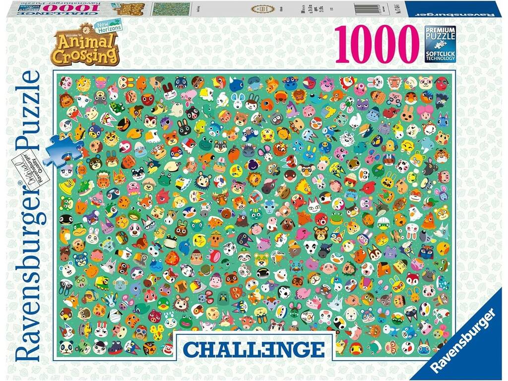 Puzzle 1000 pezzi Animal Crossing Challenge Ravensburger 17454