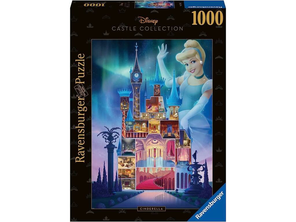 Puzzle 1000 Peças Disney Castles Collection Cinderela Ravensburger 17331