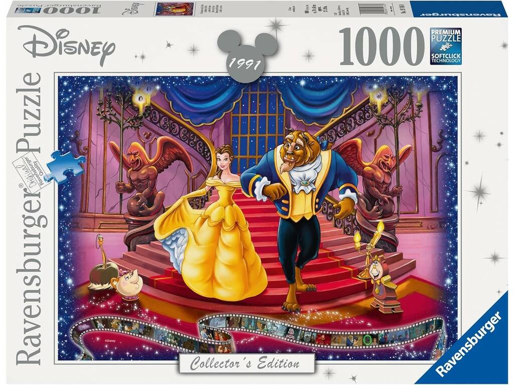 Puzzle 1.000 Teile Disney Classics Die Schöne und das Biest von Ravensburger 19746