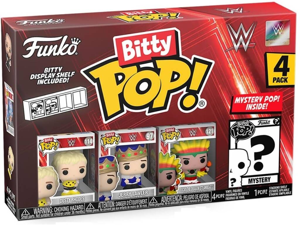 Funko Pop Bitty WWE Pack 4 Minifiguren 75462