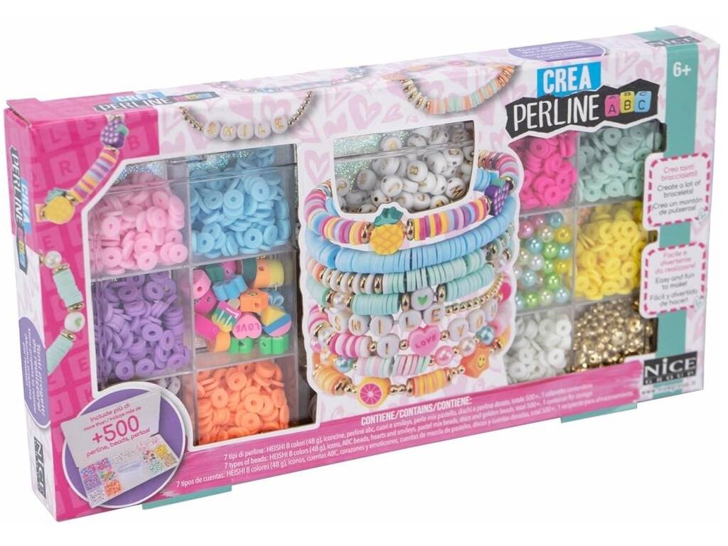 Set Perle Heishi Pop ABC di Nice Group 87042