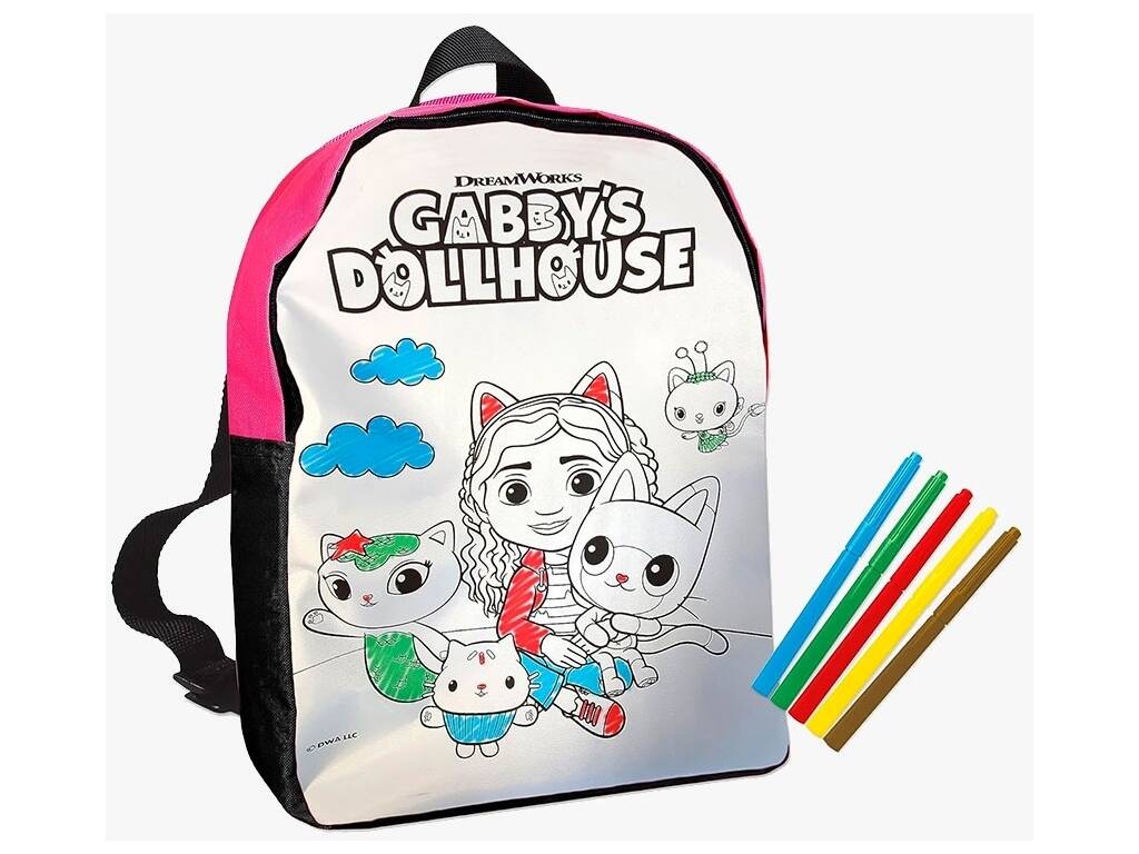 La Casa De Muñecas De Gabby Mochila Para Colorear Cefa Toys 960