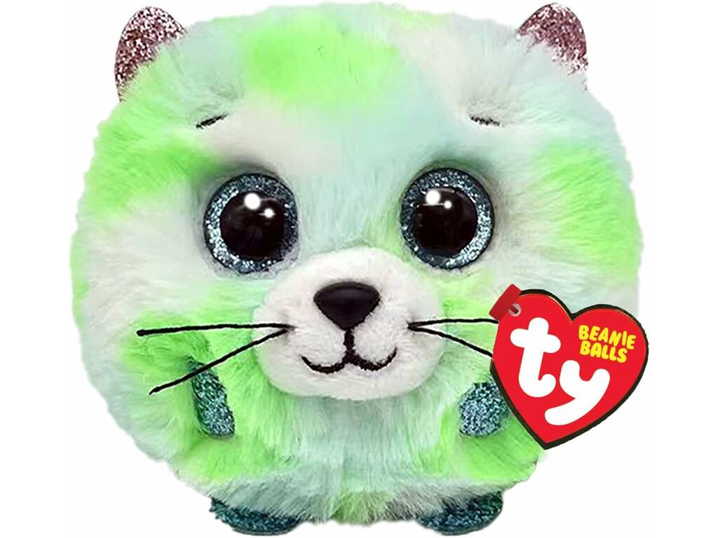 Peluche 7 cm. Evie Gatto verde TY 42537