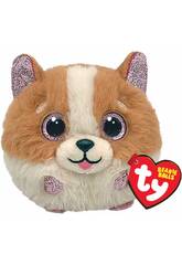 Peluche 7 cm. Tanner Perro Marrón TY 42538