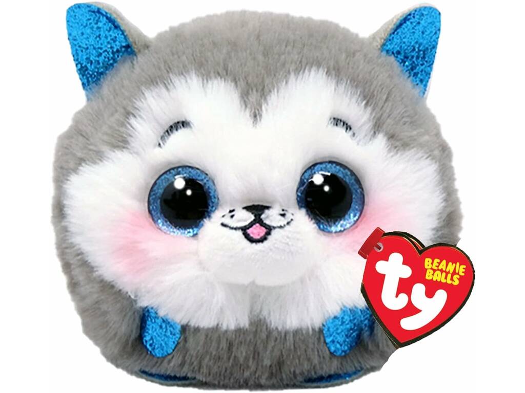 Peluche 7 cm. Puffies Slush Husky de TY 42539