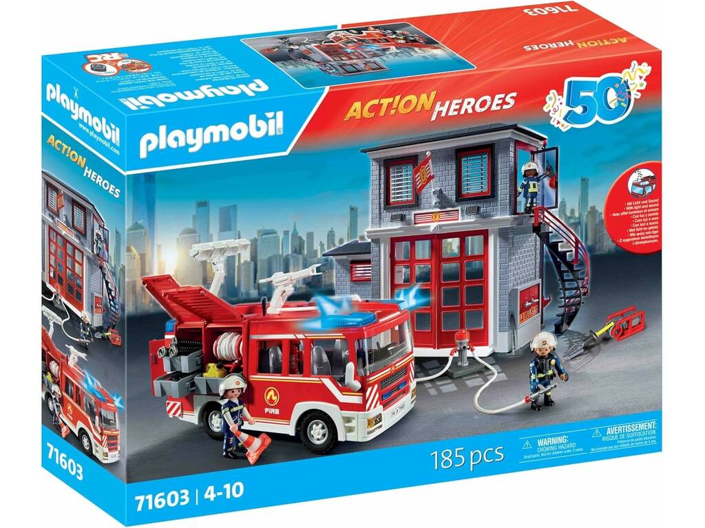 Playmobil Action Heroes Mega Set Bomberos 71603