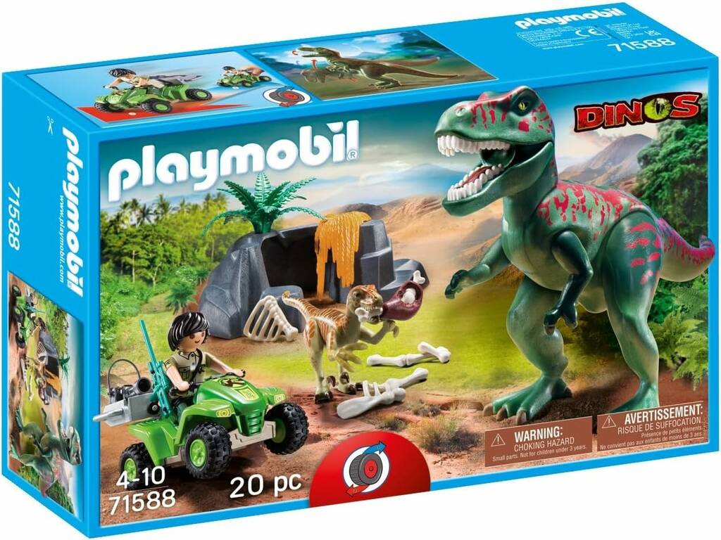 Playmobil Dinos Tyrannosaurus Rex avec explorateur 71588