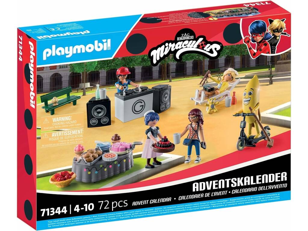 Playmobil Miraculous Ladybug Calendario de Adviento Pícnic en París 71344