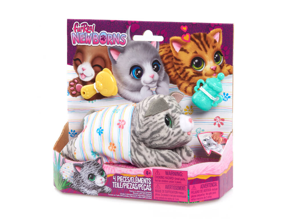 FurReal Newborns Peluche Interativo com Acessórios Just Play 28070