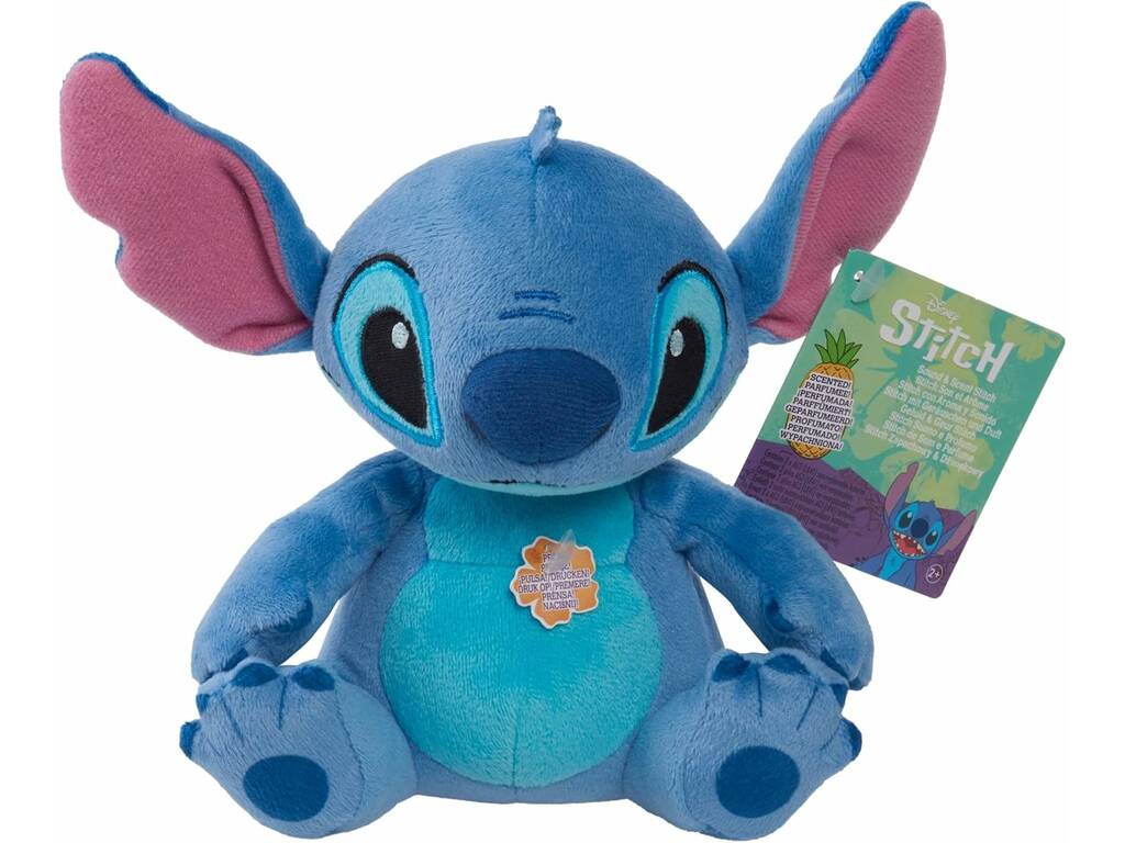 Disney Stitch Peluche Stitch con Sonidos y Perfumado de 15 cm