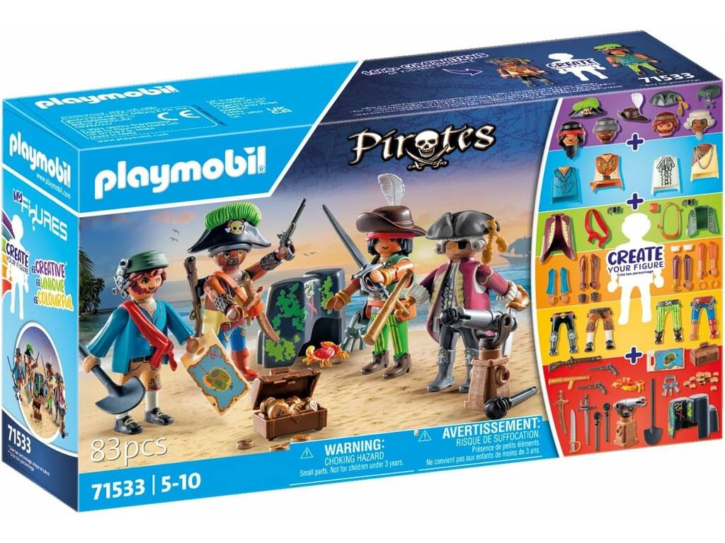 Playmobil Pirates My Figures: Piratas