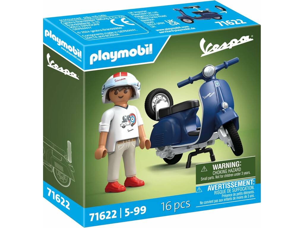 Playmobil 1969 Vespa 150 Sprint Veloce Azul