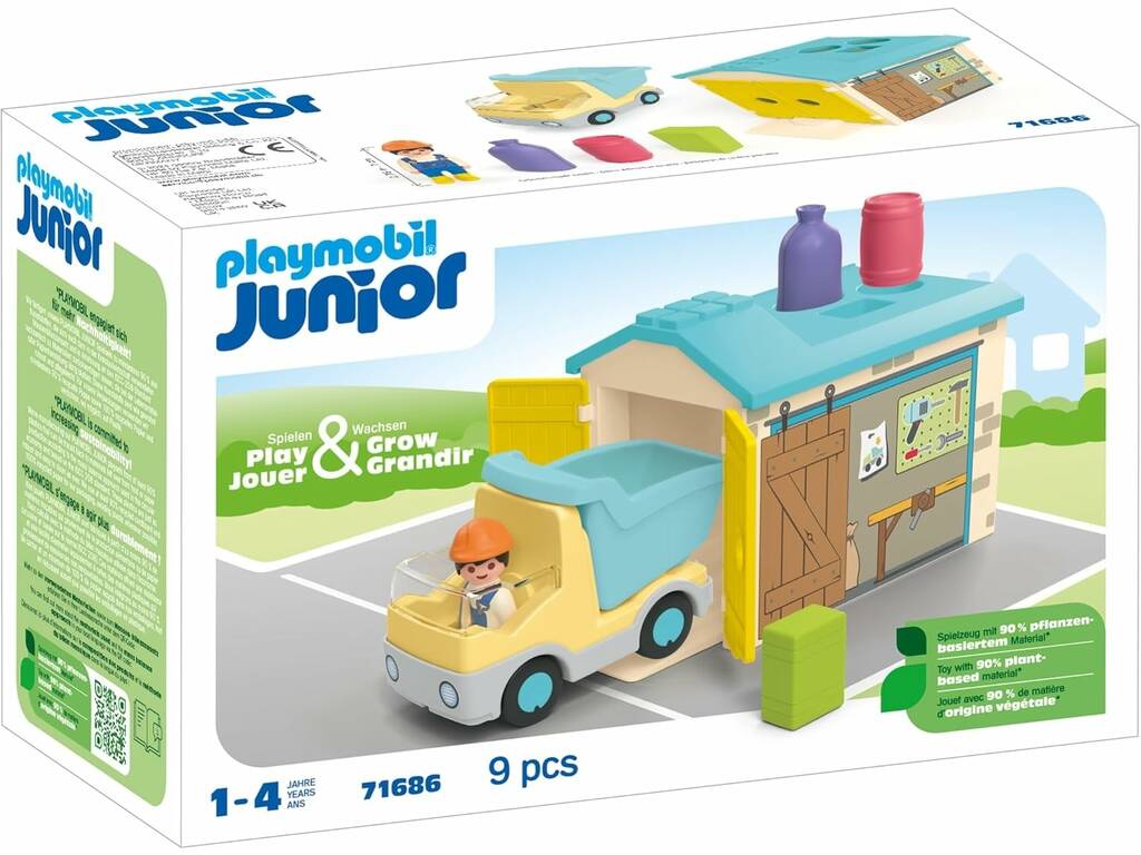 Playmobil Junior Camion con garage 71686