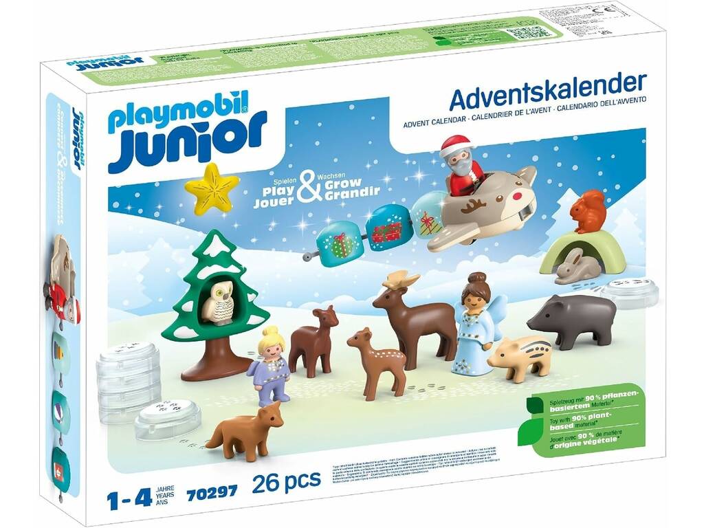 Playmobil Junior Calendario de Adviento Navidad en la Nieve 70297