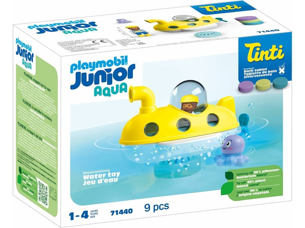 Playmobil Junior Aqua Y Tinti Submarino de Colores 71440