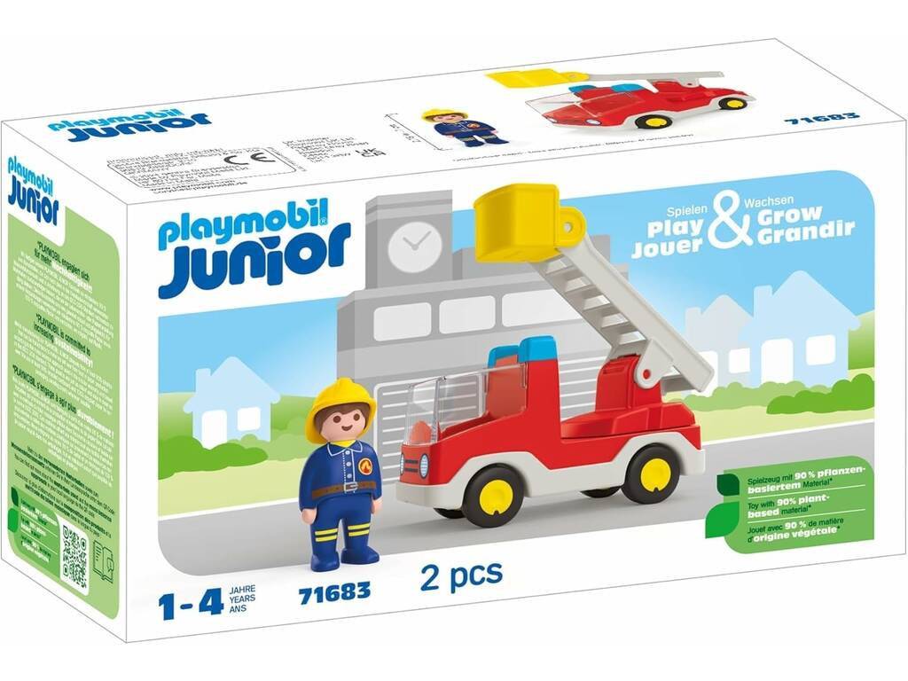 Playmobil Junior Camión de Bombero 71683