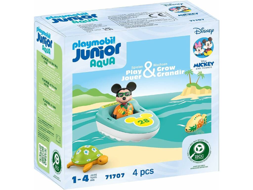 Playmobil Junior Aqua Disney Il Viaggio in Barca di Topolino