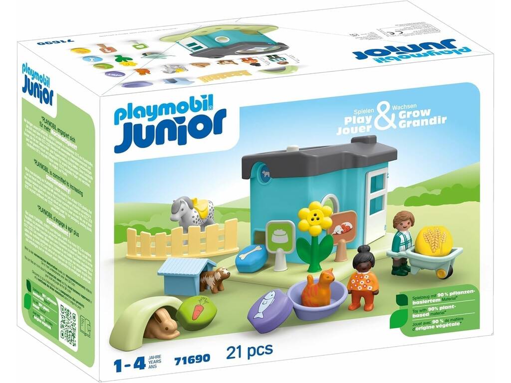 Playmobil Junior Casa de Animales 71690