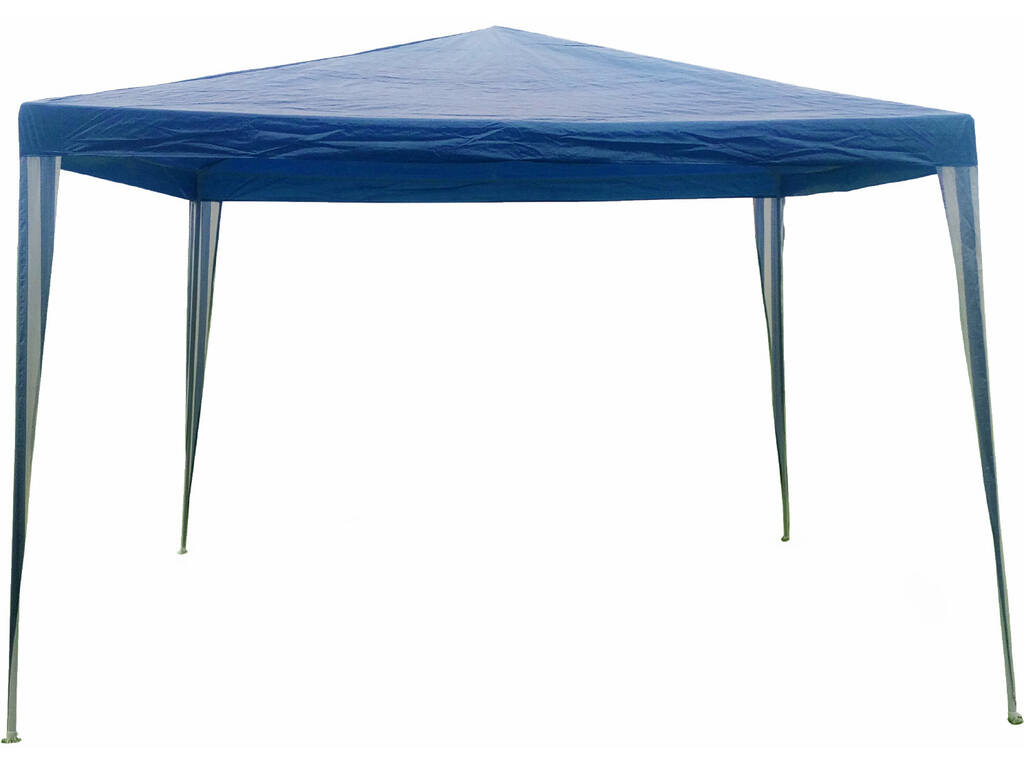 3x3 Mètres Gazebo Rafia Bleu