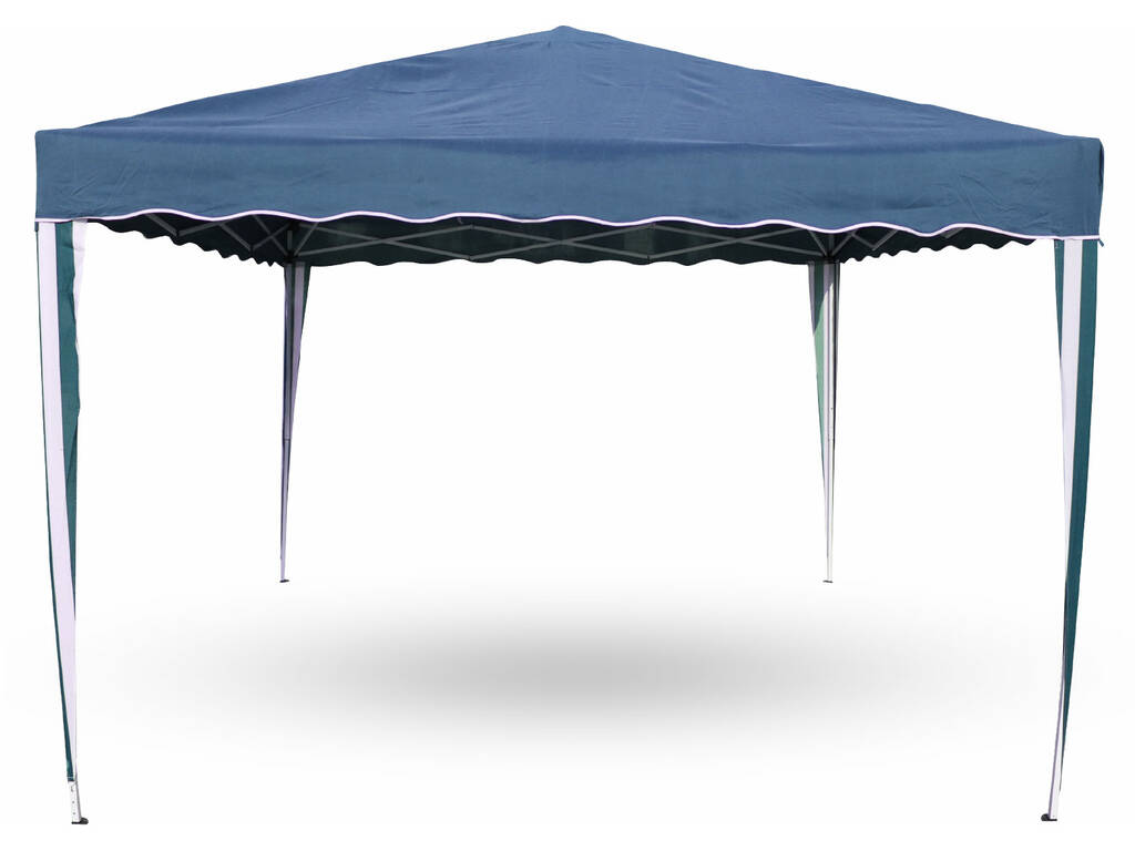 Gazebo de 3x3 Metros Plegable Azul