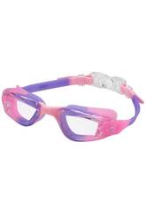 Óculos de Natação Rosa para Crianças com Proteção Anti-embaciamento e UV