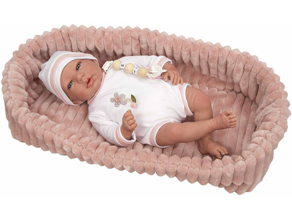 Lola Reborn Baby Puppe 40 cm. mit Tragetasche Arias 98110