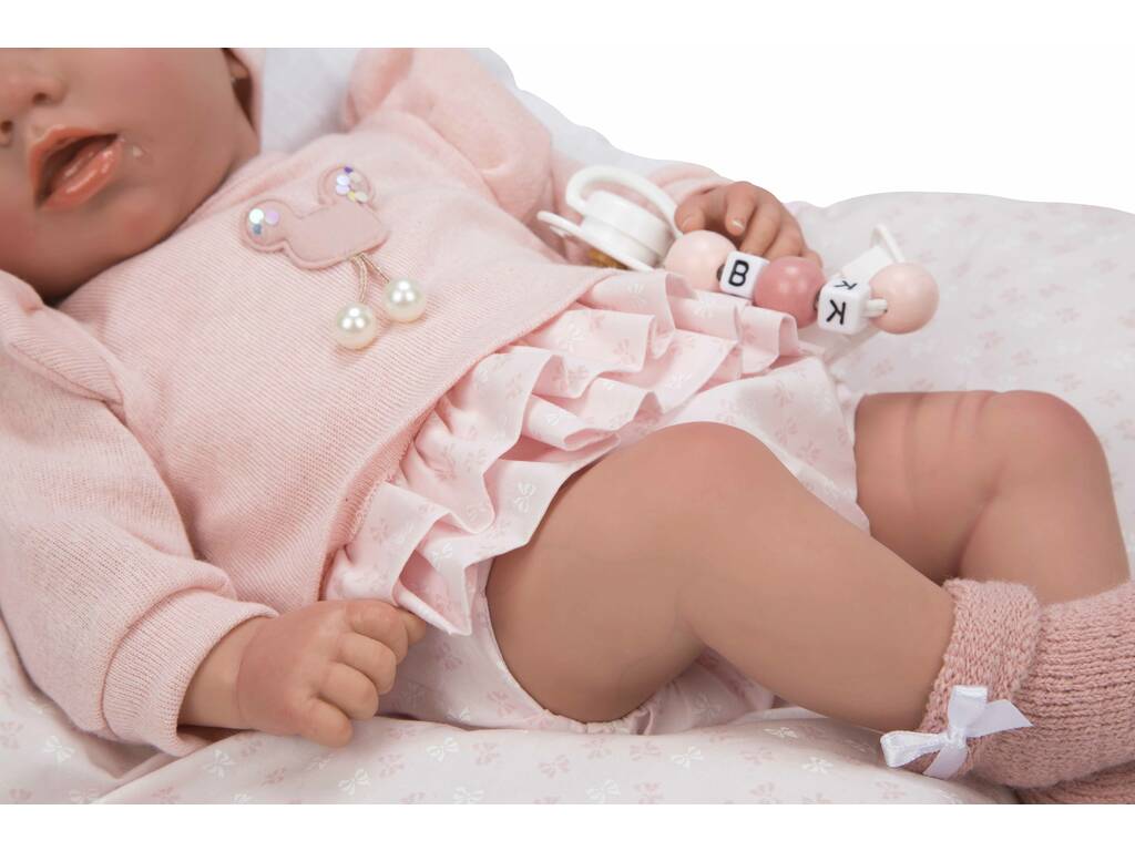 Baby Doll Reborn Alba Pink 40 cm. avec coussin Arias 98121