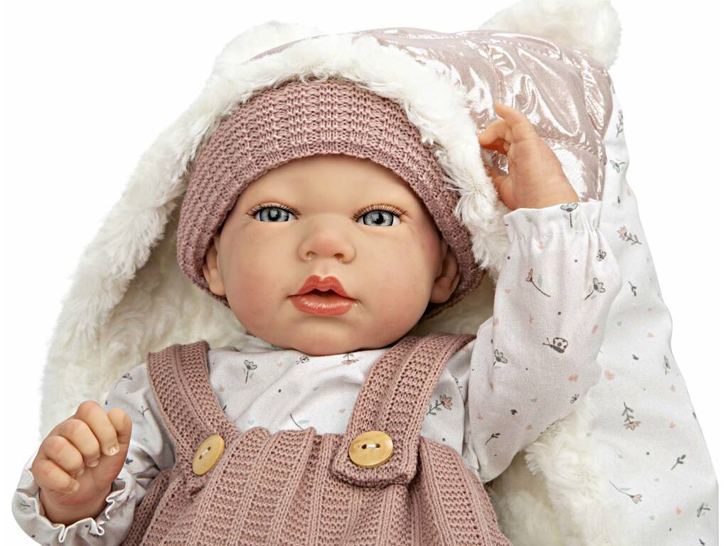 Reborn Puppe 40 cm Sandra Rosa mit Decke Arias 98160