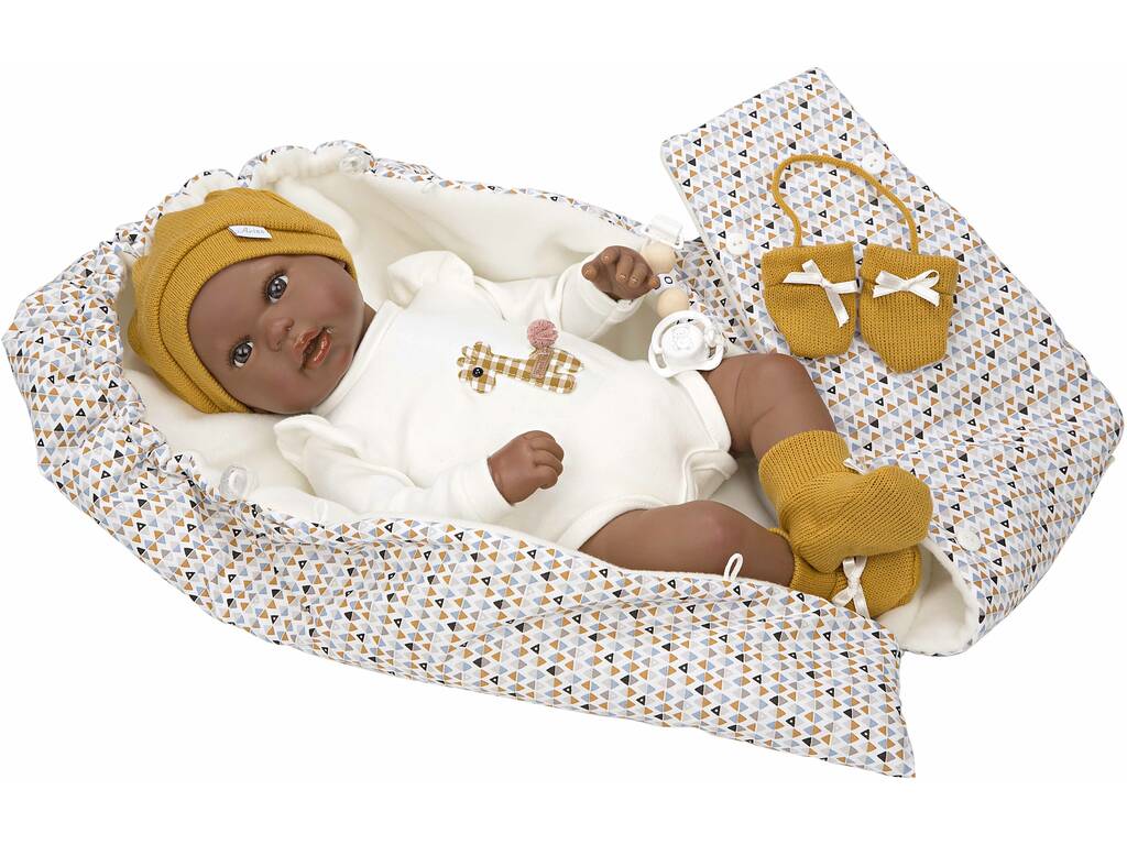 Reborn-Babypuppe 45 cm. Raphael mit Tragetasche Arias 98120