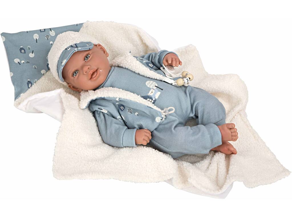 Reborn-Babypuppe Bruno 45 cm mit Decke von Arias 98150