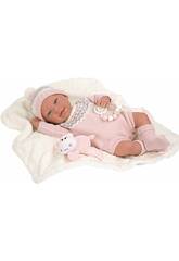 Bambola Reborn 45 cm. Anais con coperta e peluche Arias 98152