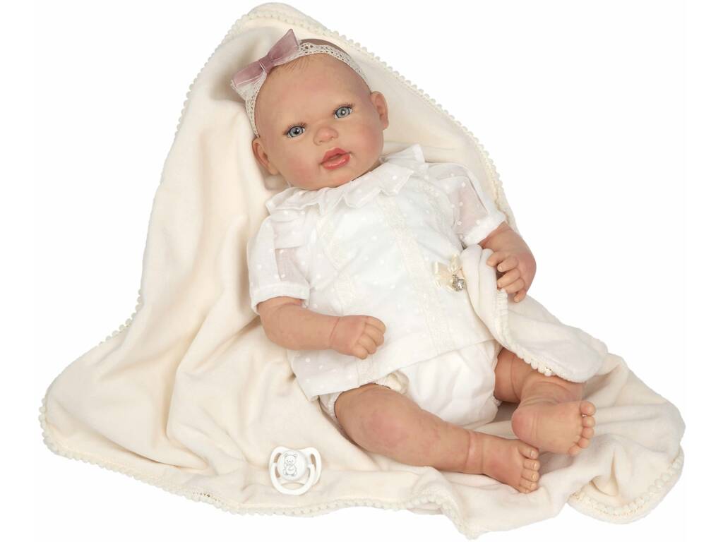 Reborn-Puppe 45 cm. Delia mit Kuscheldecke von Arias 98169