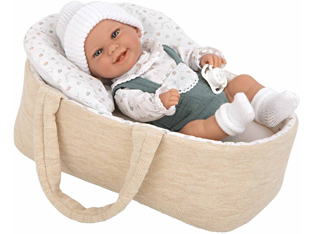 Elegance Babyto Puppe grün 33 cm. mit Tragetasche von Arias 60730