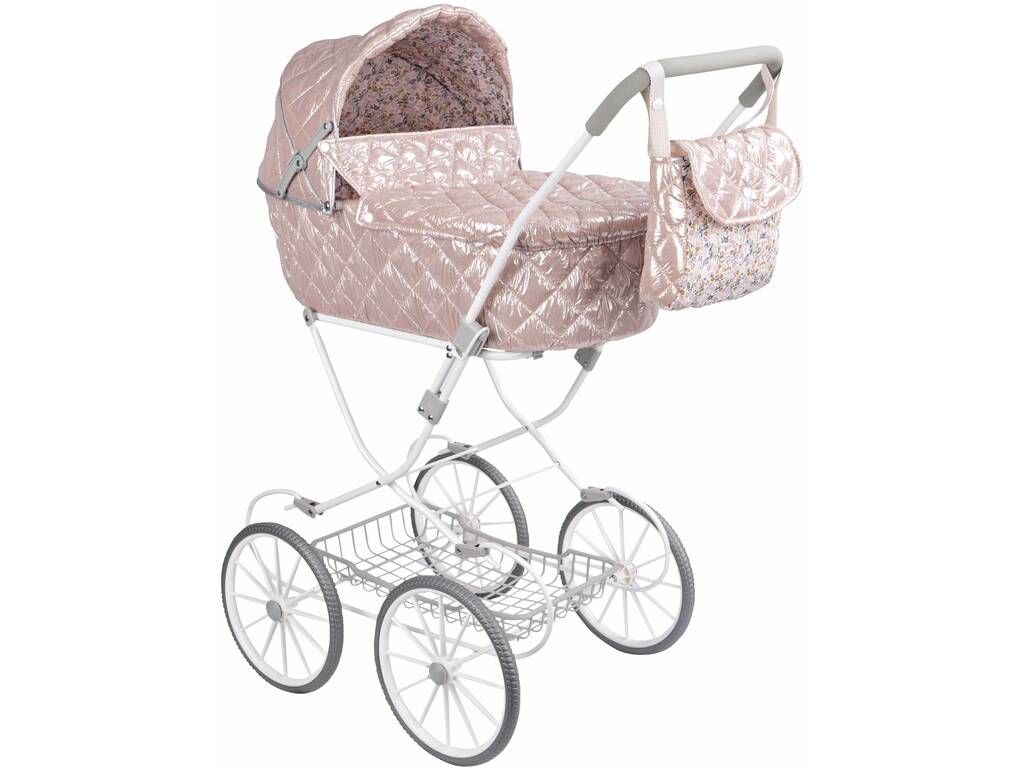 Chariot de poupée fantaisie avec capuche et sac Arias 40870